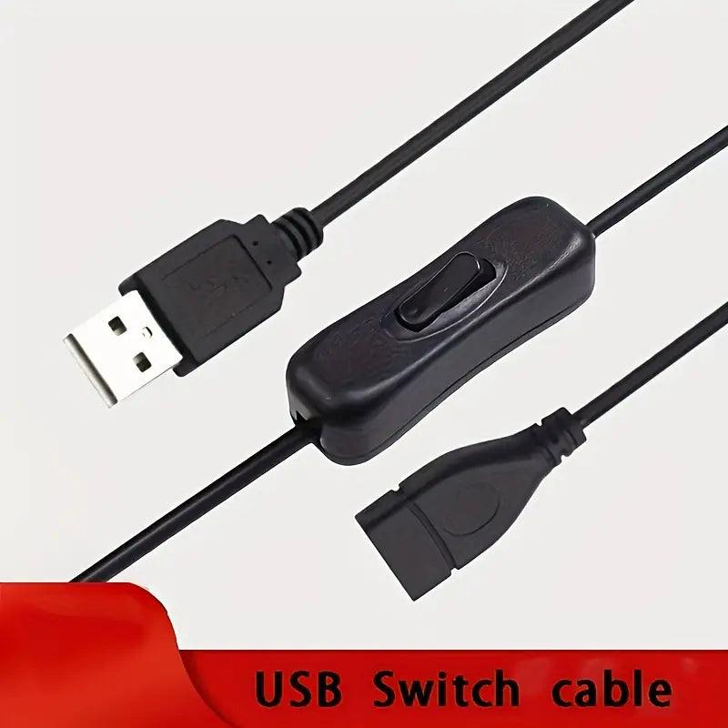 USB Stecker Männlich zu Buchse Adapter Kabel mit ein/aus Schalter