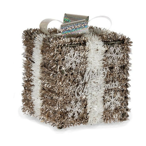 Geschenkbox Rot Gold  13 x 17 x 13 cm