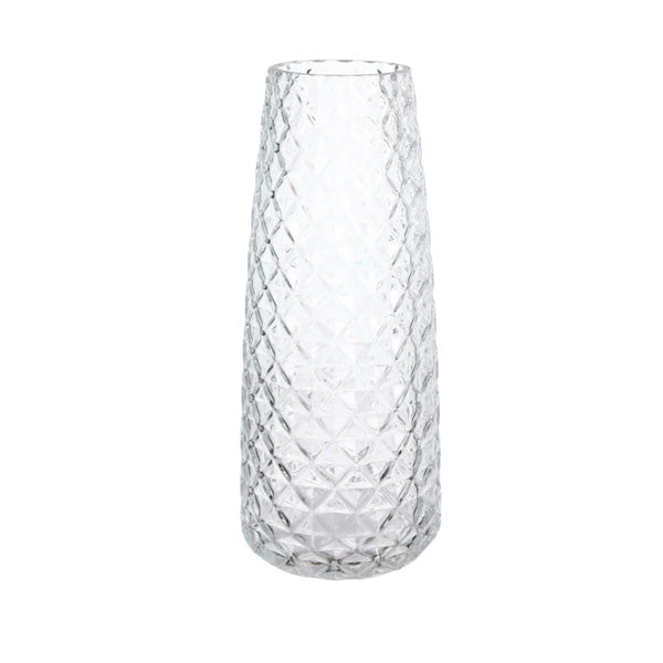 Vase klar Glas 10x23,5x10 cm