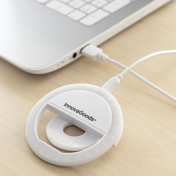 Lichtring für Selfies, wiederaufladbar Instahoop