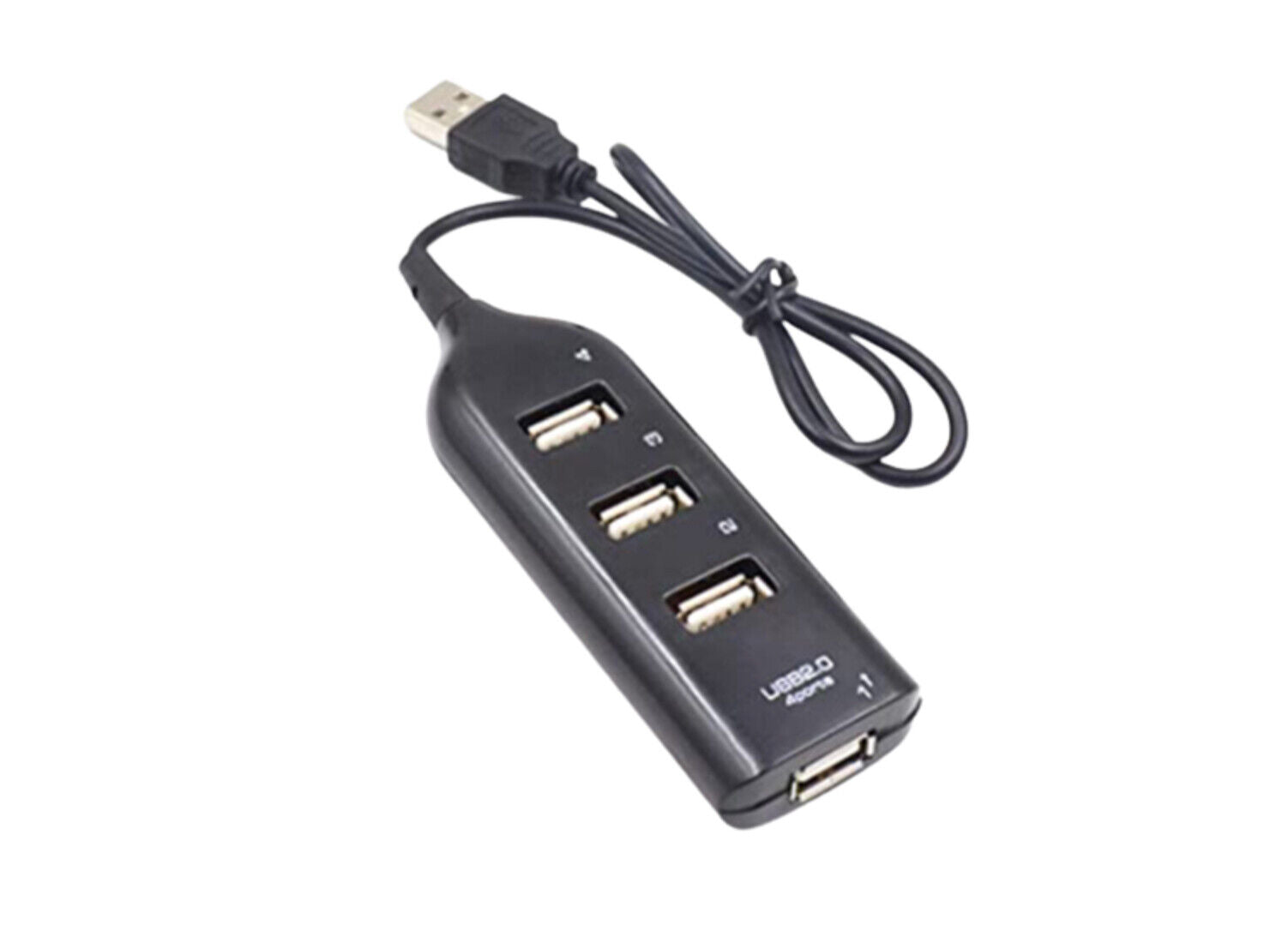 2.0 Multi-USB Hub Splitter 4-Port USB Hub Verteiler Adapter Laptop PC