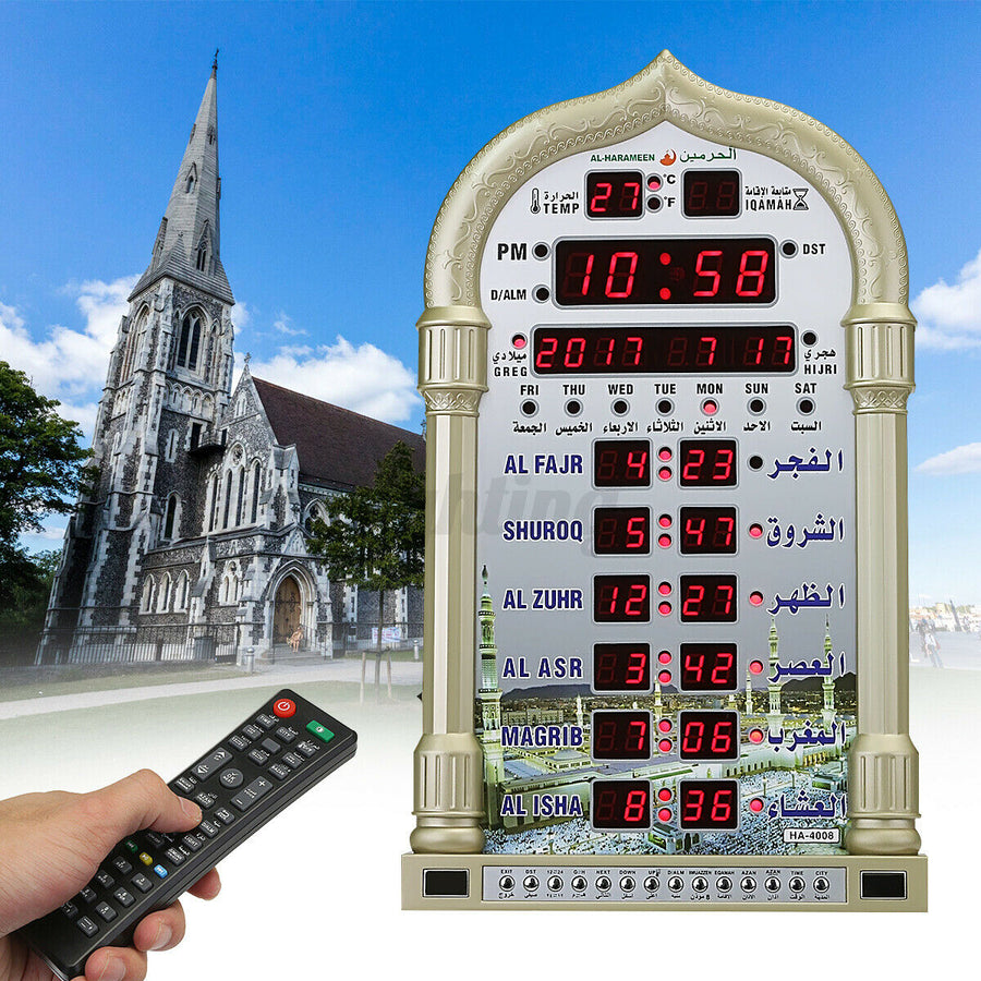 Wanduhr Moschee Wandkalender Azan-Uhr