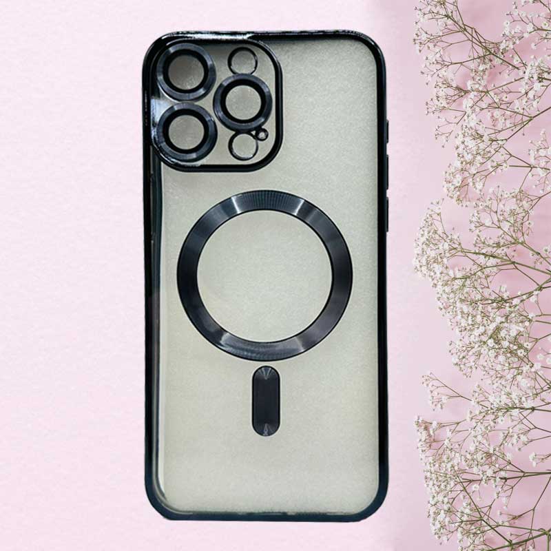 Transparente Handyhülle geeignet für IPhone Schwarz