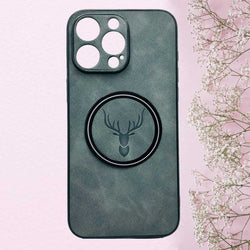 Exklusive Magnetische Handyhülle Mit Luxuriöser Tiefgrau  Dunkel grau