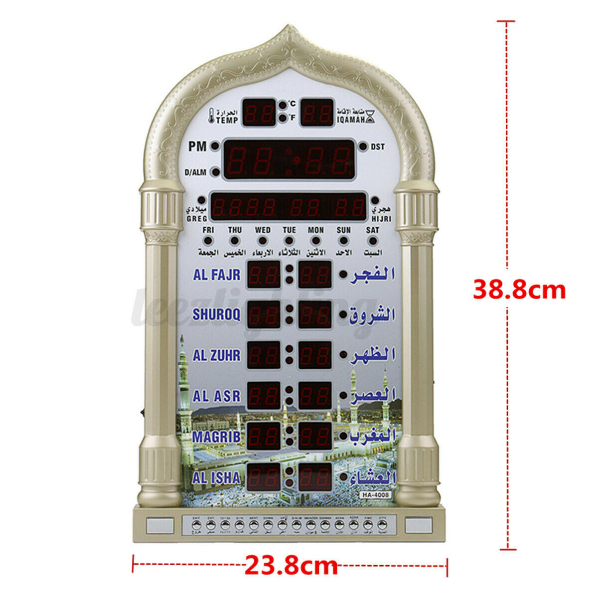 Wanduhr Moschee Wandkalender Azan-Uhr