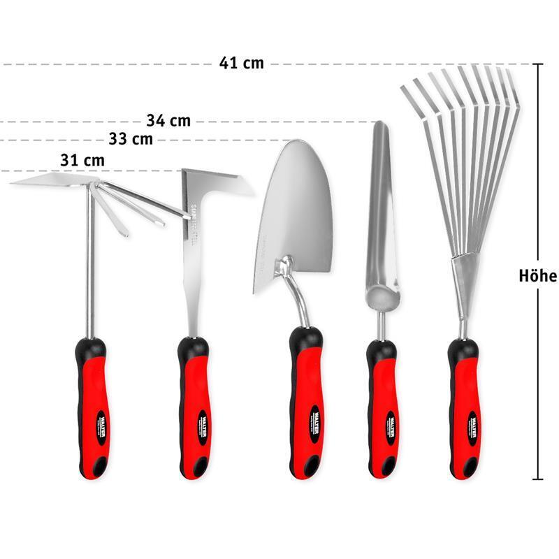 WALTER -Pflanzschaufel Fugenkratzer Doppelhacke Federrechen Unkrautkelle