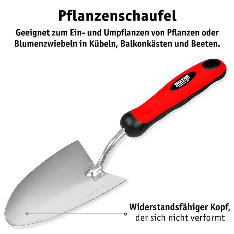 WALTER -Pflanzschaufel Fugenkratzer Doppelhacke Federrechen Unkrautkelle