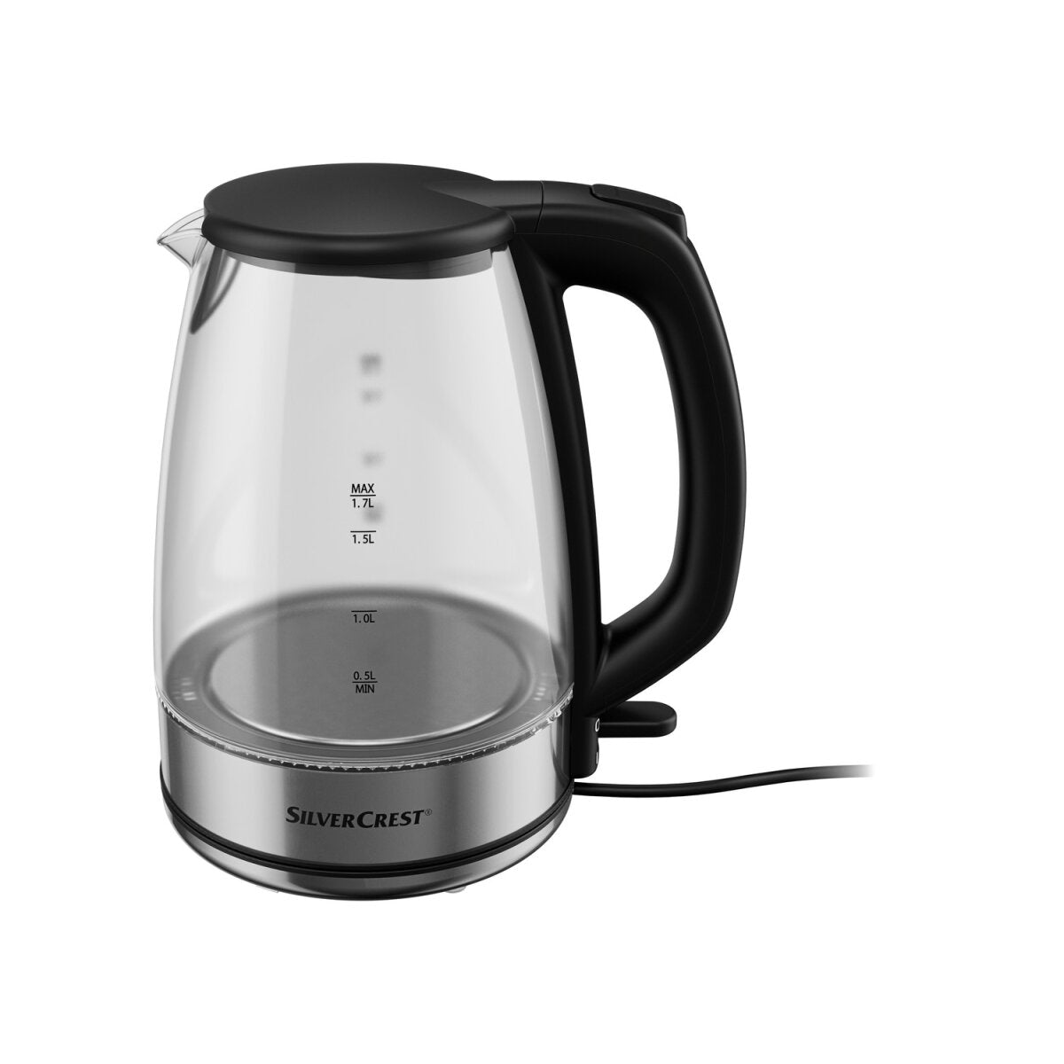 SILVERCREST  Wasserkocher Glas 3000 W 1,7L & Temperatur LED Farbe